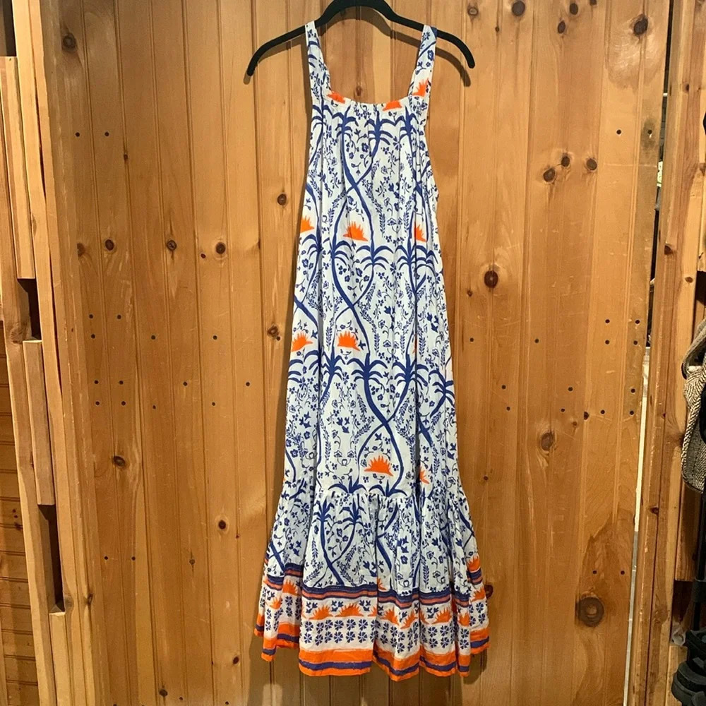 RO’S GARDEN Tuckernuck midi floral dress size xs